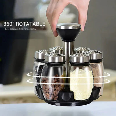 360° Rotating Spice Jar Set