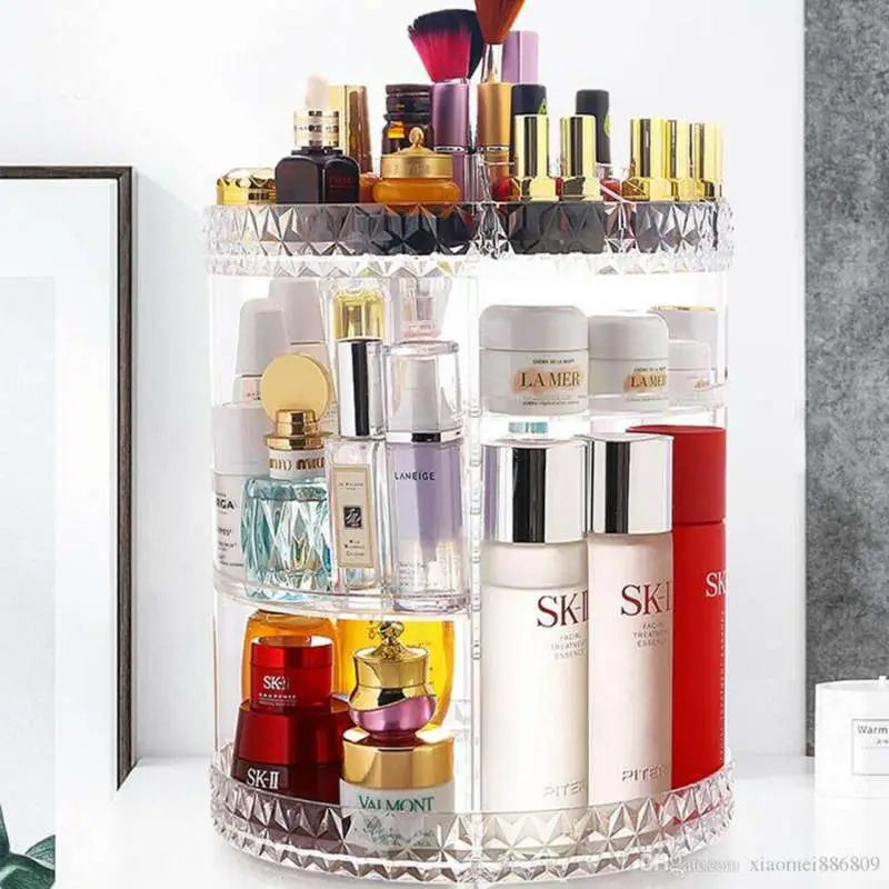 Acrylic cosmetic organizer