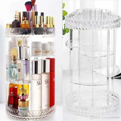 Acrylic cosmetic organizer